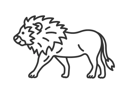 ライオンのイラスト