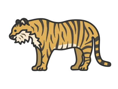 虎のイラスト