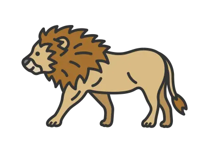 ライオンのイラスト