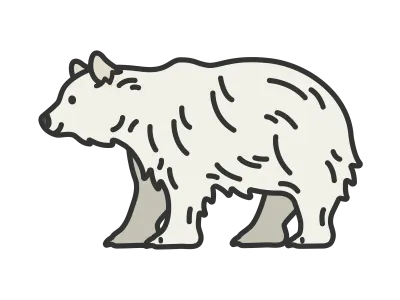 白熊のイラスト