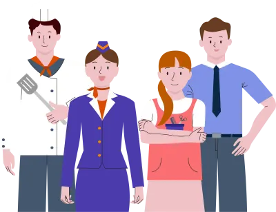 근로자의 날, 다양한 직업 캐릭터 일러스트