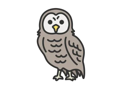 フクロウのイラスト