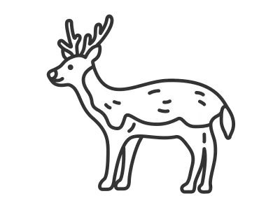 鹿のイラスト