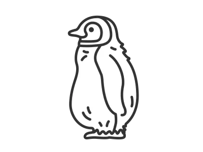赤ちゃんペンギンのイラスト