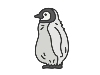 赤ちゃんペンギンのイラスト