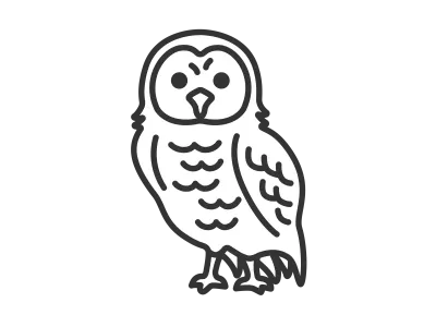 フクロウのイラスト