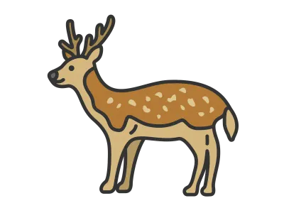 鹿のイラスト