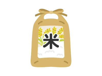米袋に入ったお米のイラスト