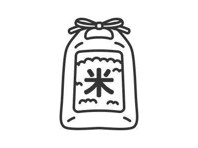 米袋に入ったお米のイラスト