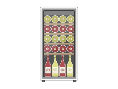 ワインセラーのイラスト