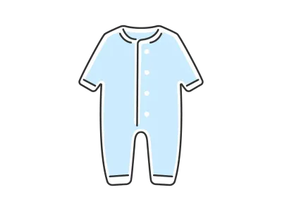 ベビー服のイラスト