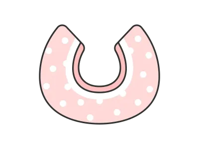 赤ちゃん用のスタイのイラスト