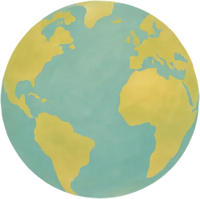 따뜻한 감성 지구 일러스트 PNG