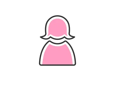 女性のアイコンマーク