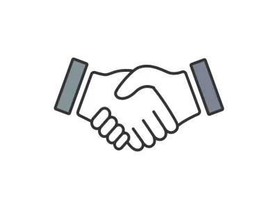 握手のアイコンイラスト