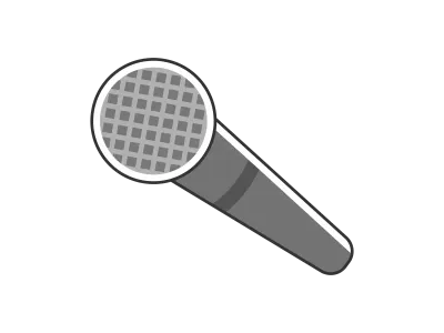 マイクのアイコンイラスト