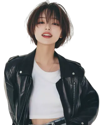 락스타 숏컷 여자 누끼