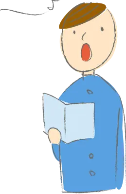 Graduation boy pattern, drawing by analog taste