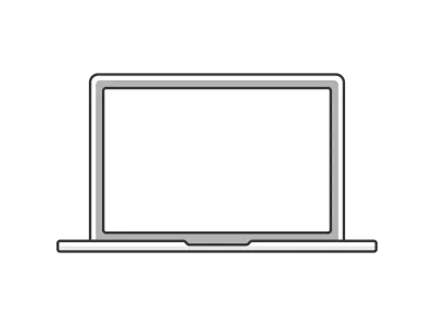 ノートパソコンのイラスト