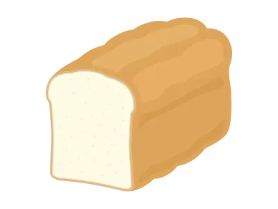 一斤の食パンのイラスト