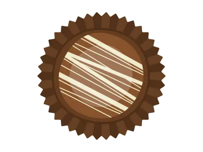 チョコレートスイーツのイラスト