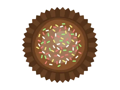 チョコレートスイーツのイラスト