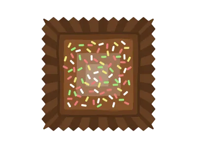 チョコレートスイーツのイラスト