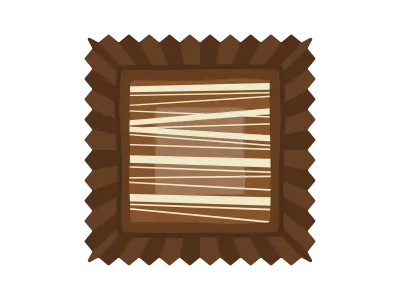 チョコレートスイーツのイラスト