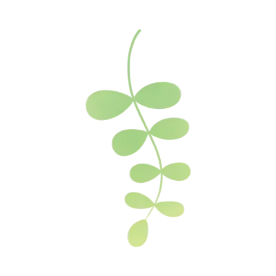 花とチューリップと草 パステル