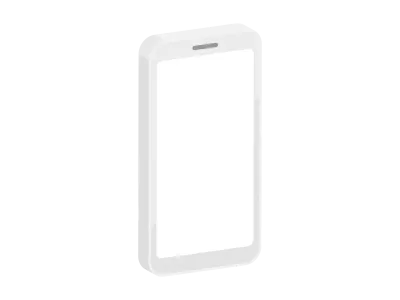 スマートフォンの立体イラスト