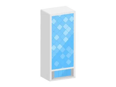 オフィスビルの立体アイコンイラスト