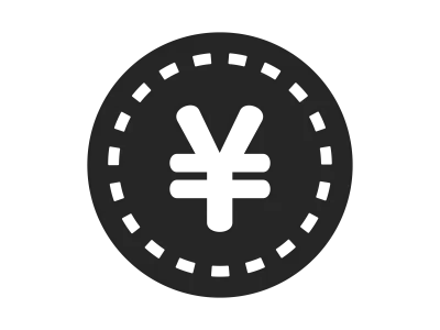 円コインのアイコンイラスト