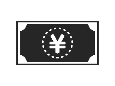 円紙幣のアイコンイラスト