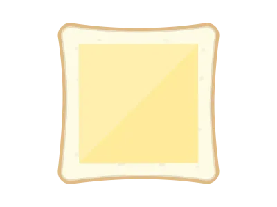 チーズをかけた食パンのイラスト