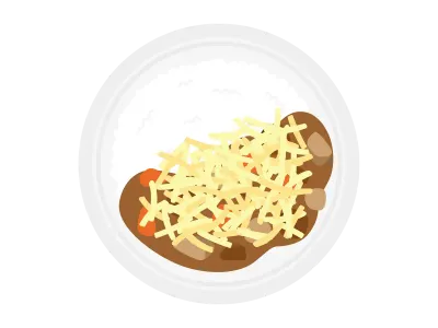 チーズカレーのイラスト