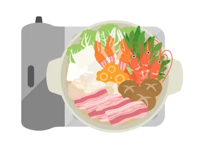 鍋料理のイラスト