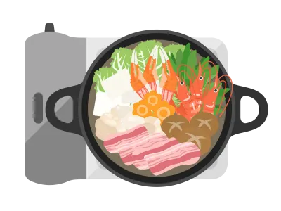 鍋料理のイラスト