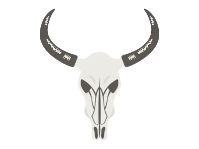 牛の骨のイラスト