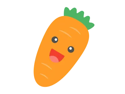 人参のキャラクターのイラスト