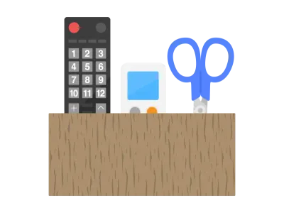 リモコンスタンドのイラスト