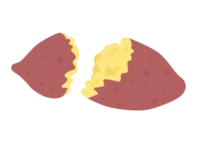 焼き芋のイラスト