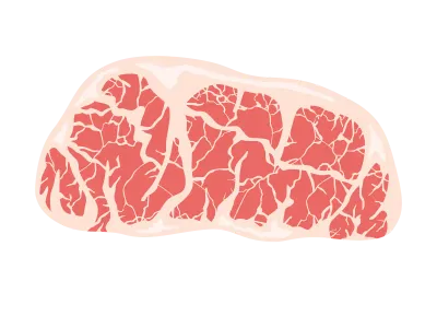 高級霜降り肉のイラスト