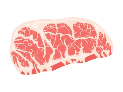 高級霜降り肉のイラスト