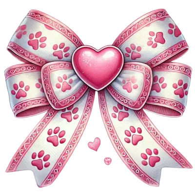 Coquette Bow Valentine's Day Clipart