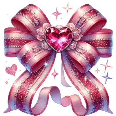 Coquette Bow Valentine's Day Clipart