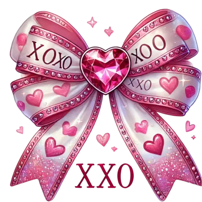 Coquette Bow Valentine's Day Clipart