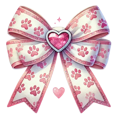 Coquette Bow Valentine's Day Clipart