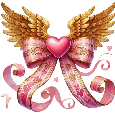 Coquette Bow Valentine's Day Clipart