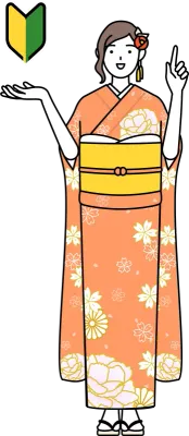 Hatsumode at New Year's and comingofage ceremonies, graduation ceremonies, weddings, etc, Woman in f