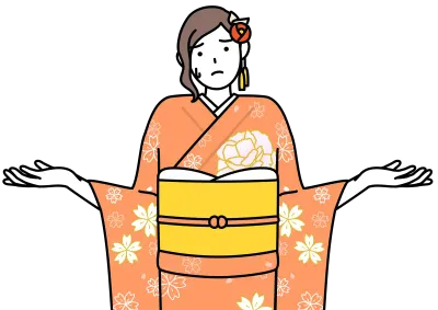 Hatsumode at New Year's and comingofage ceremonies, graduation ceremonies, weddings, etc, Woman in f